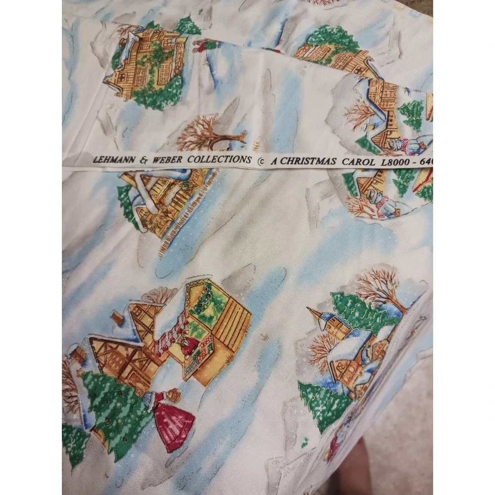 Lehman And Weber Collections Christmas Fabric 36 1/2 X 44 Inches